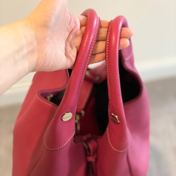 Bruno Magli Pink Fuchsia Leather Bag - Picture 3 of 12